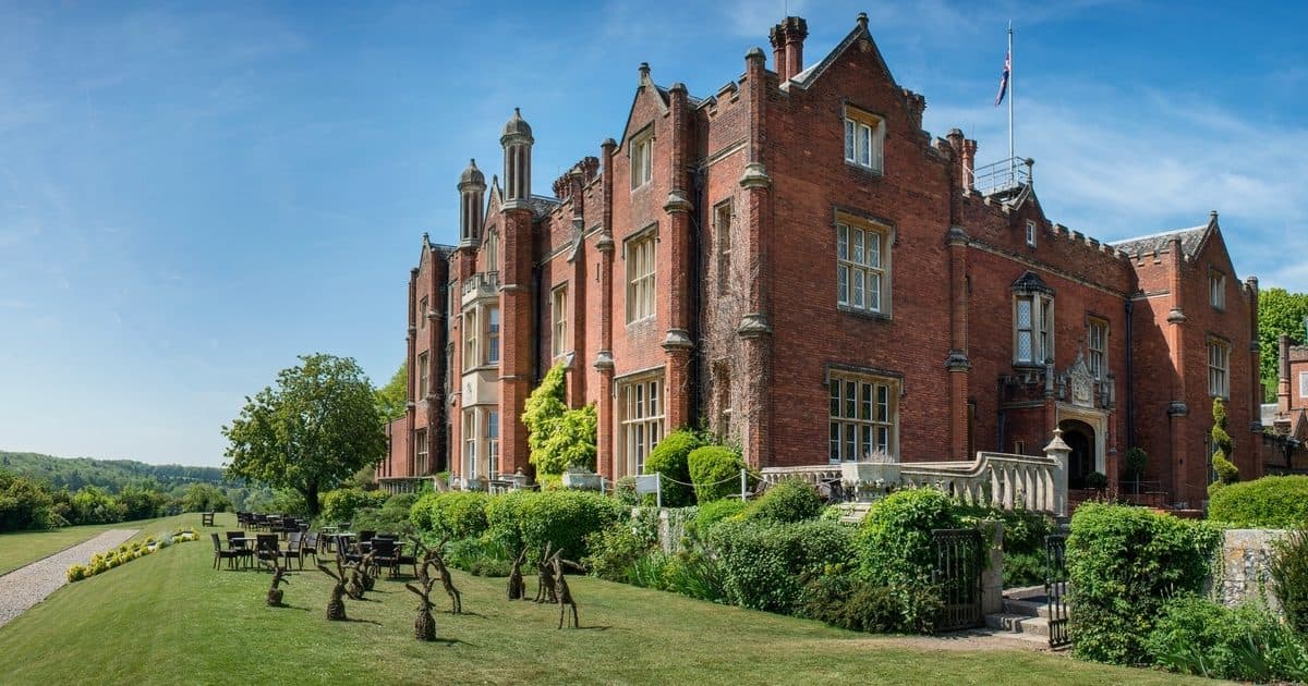 Latimer House, the country estate in the Chess Valley where training runs